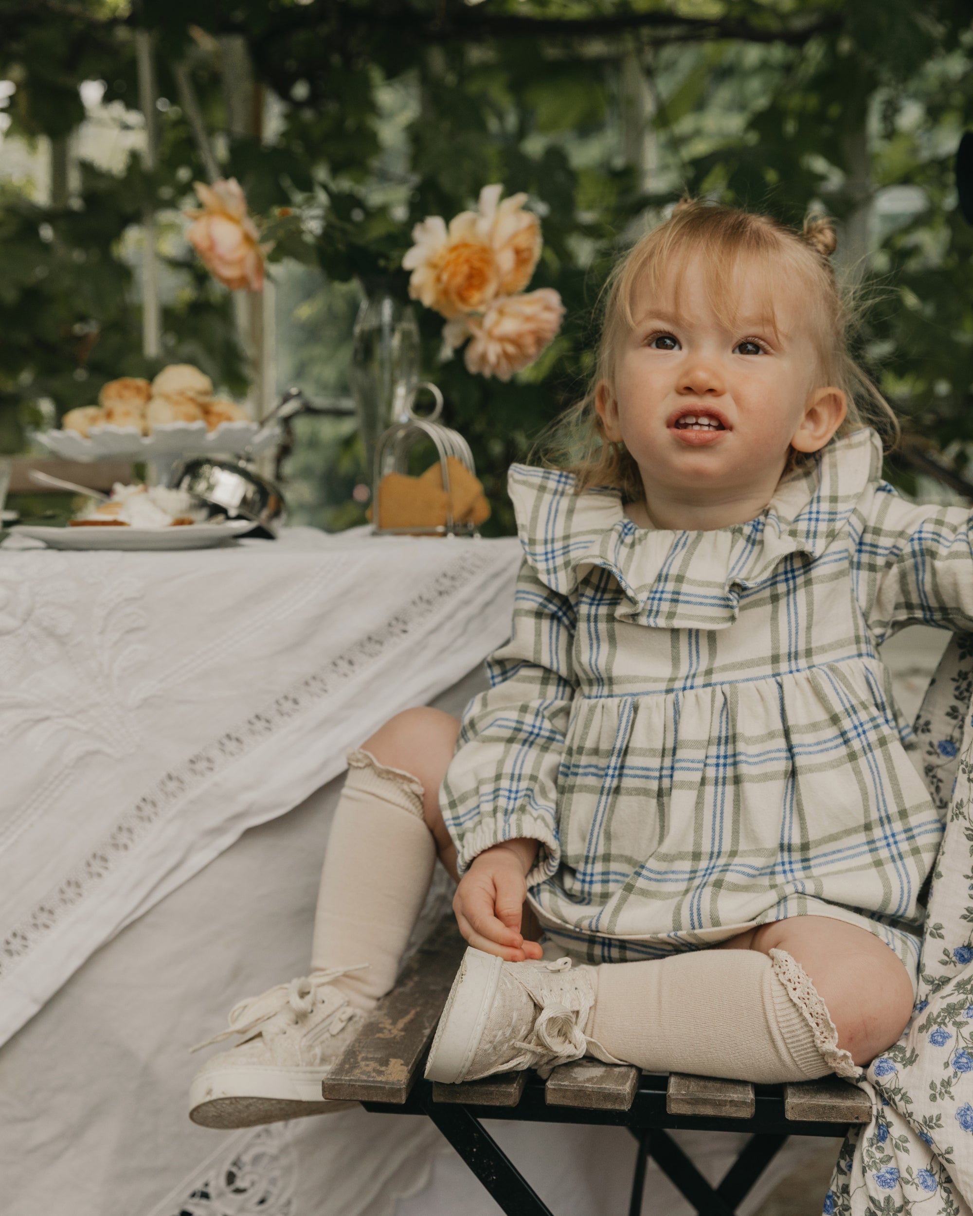 Flanelloverallklänning