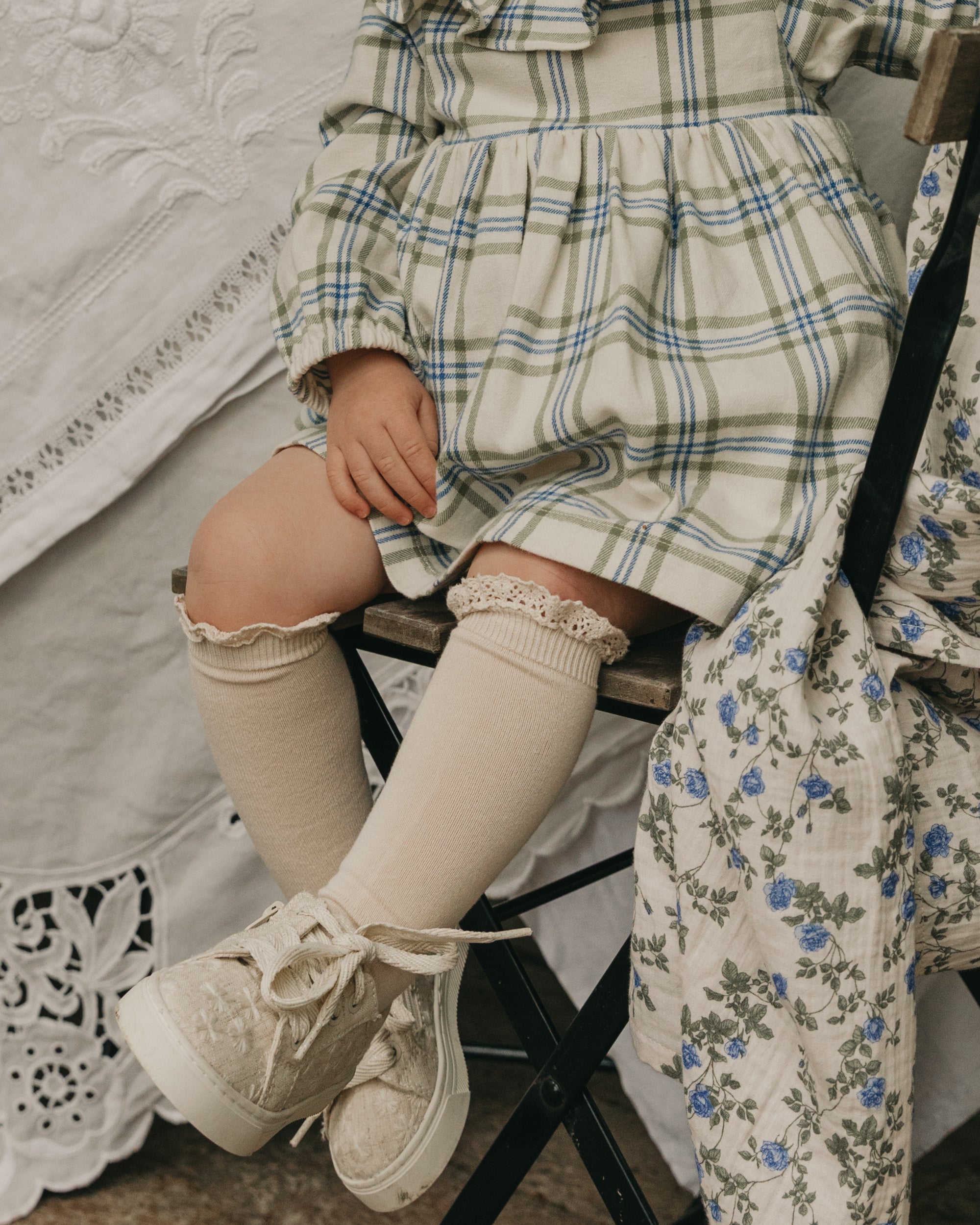 Flanelloverallklänning