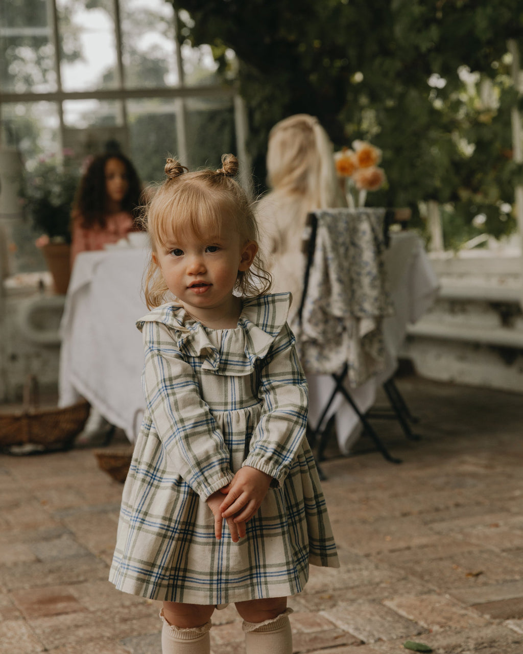 Flanelloverallklänning