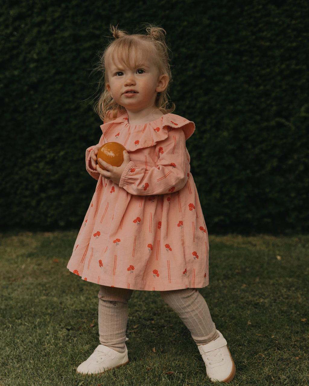 Mikrocorduroy-klänning för spädbarn