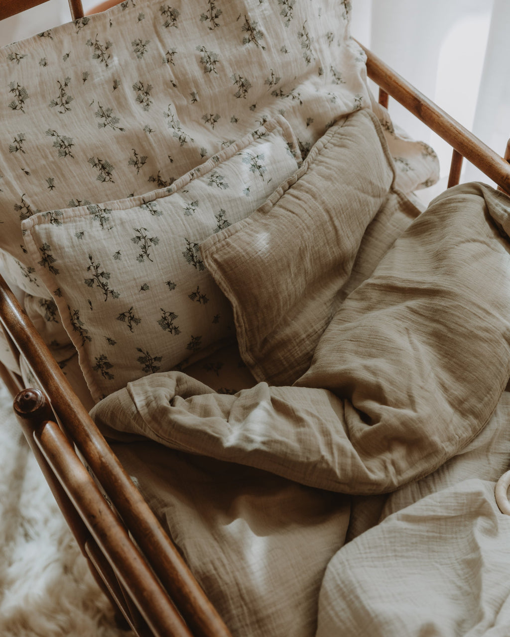 Muslin sängset för barn