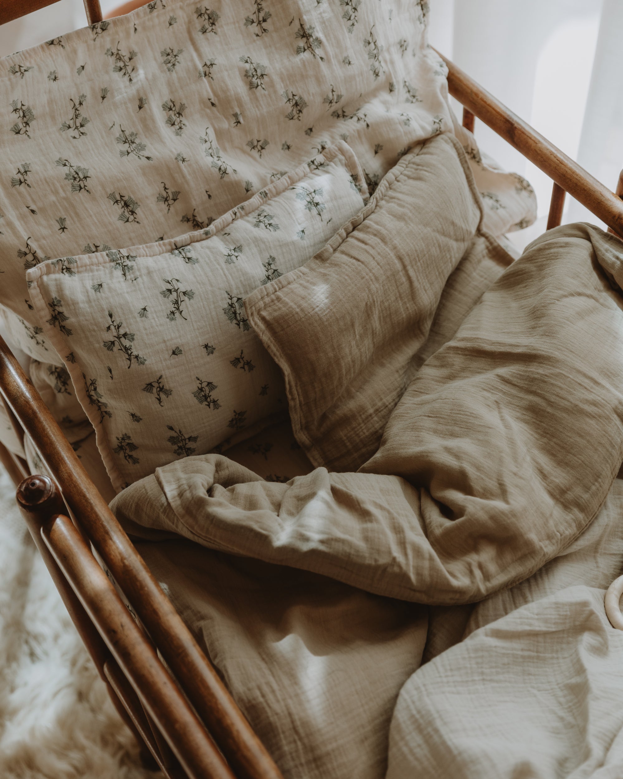 Muslin sängset för barn