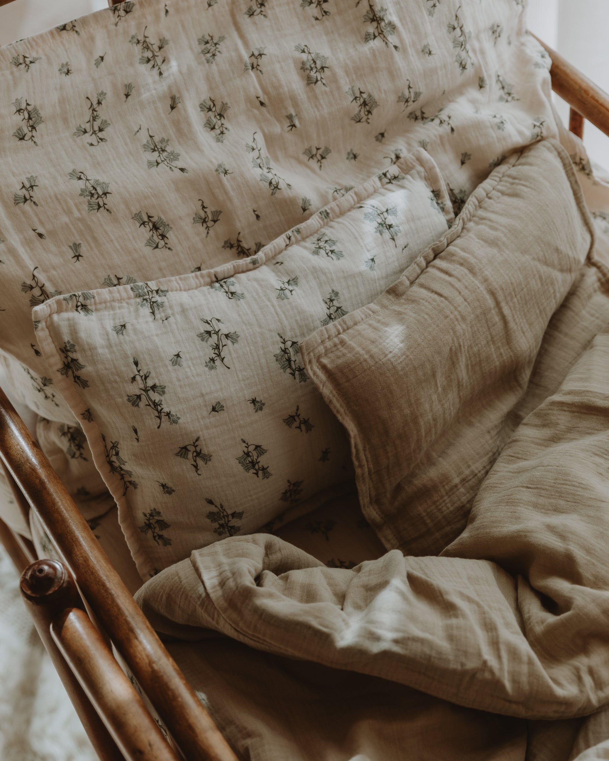 Muslin sängset för barn