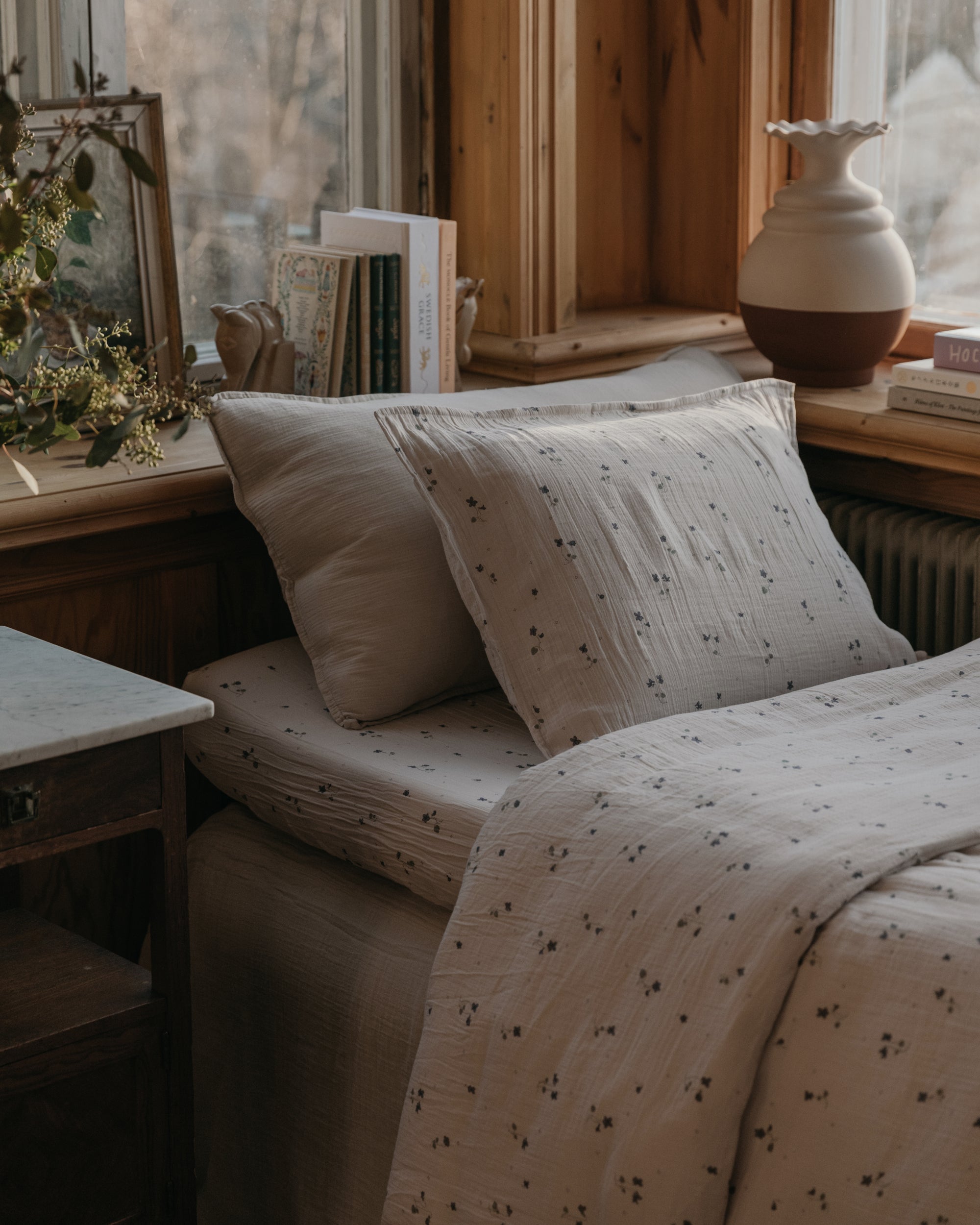 Muslin sängset enkel