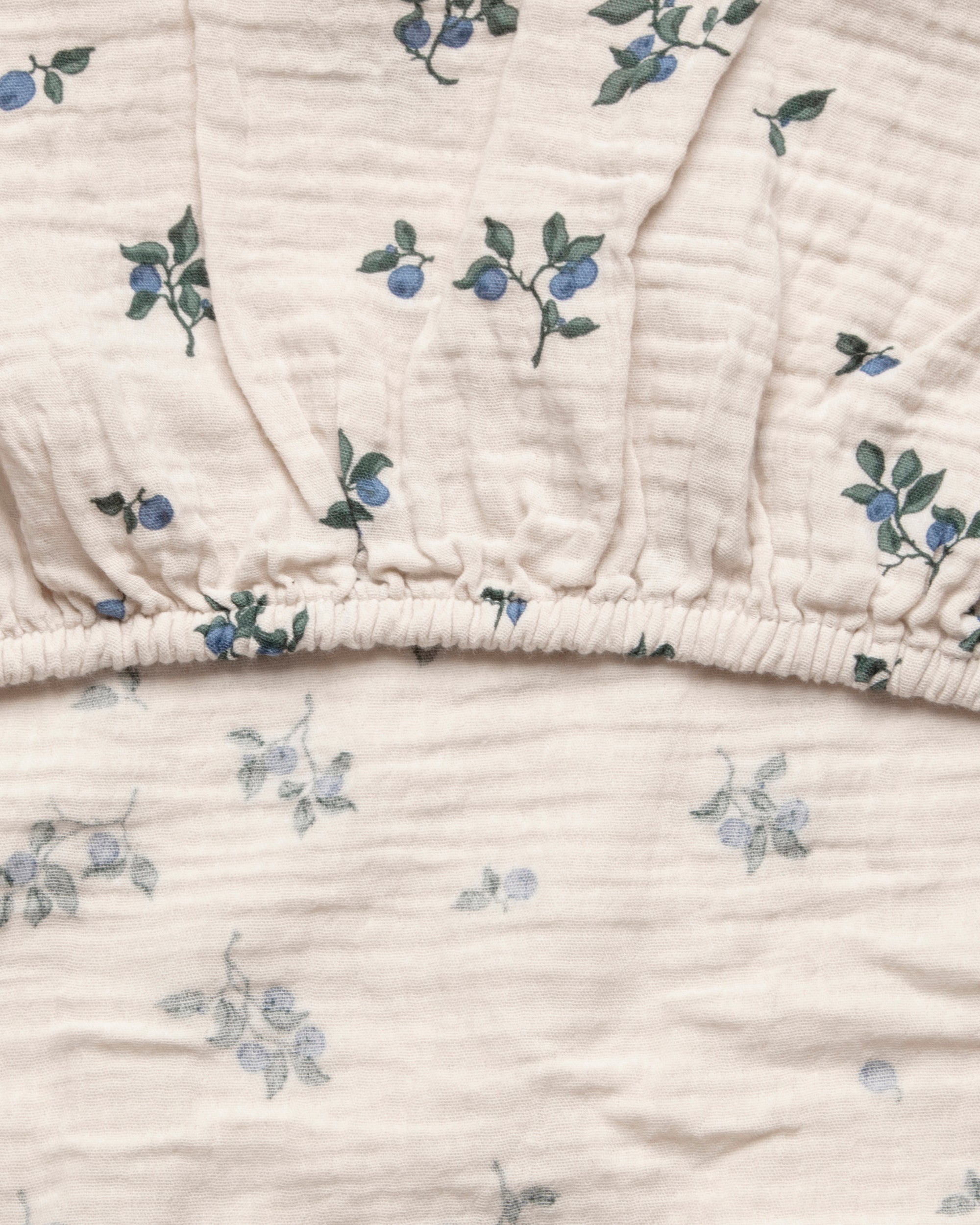 Muslin Fitted Sheet Single