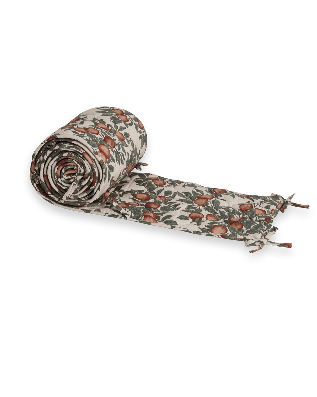 Satinquiltad spjälsängskant