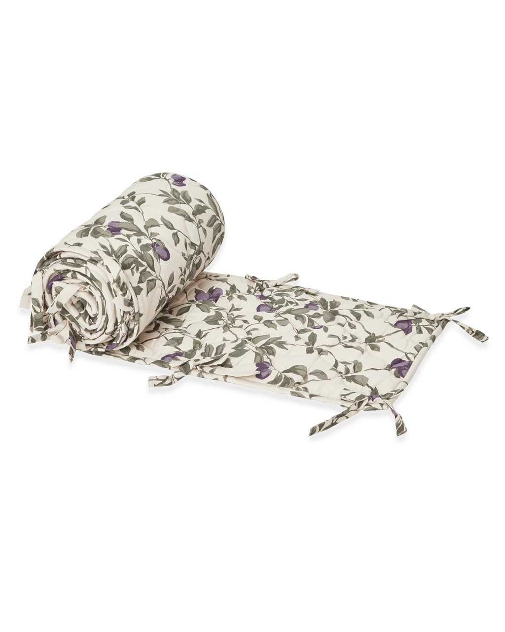 Satinquiltad spjälsängskant