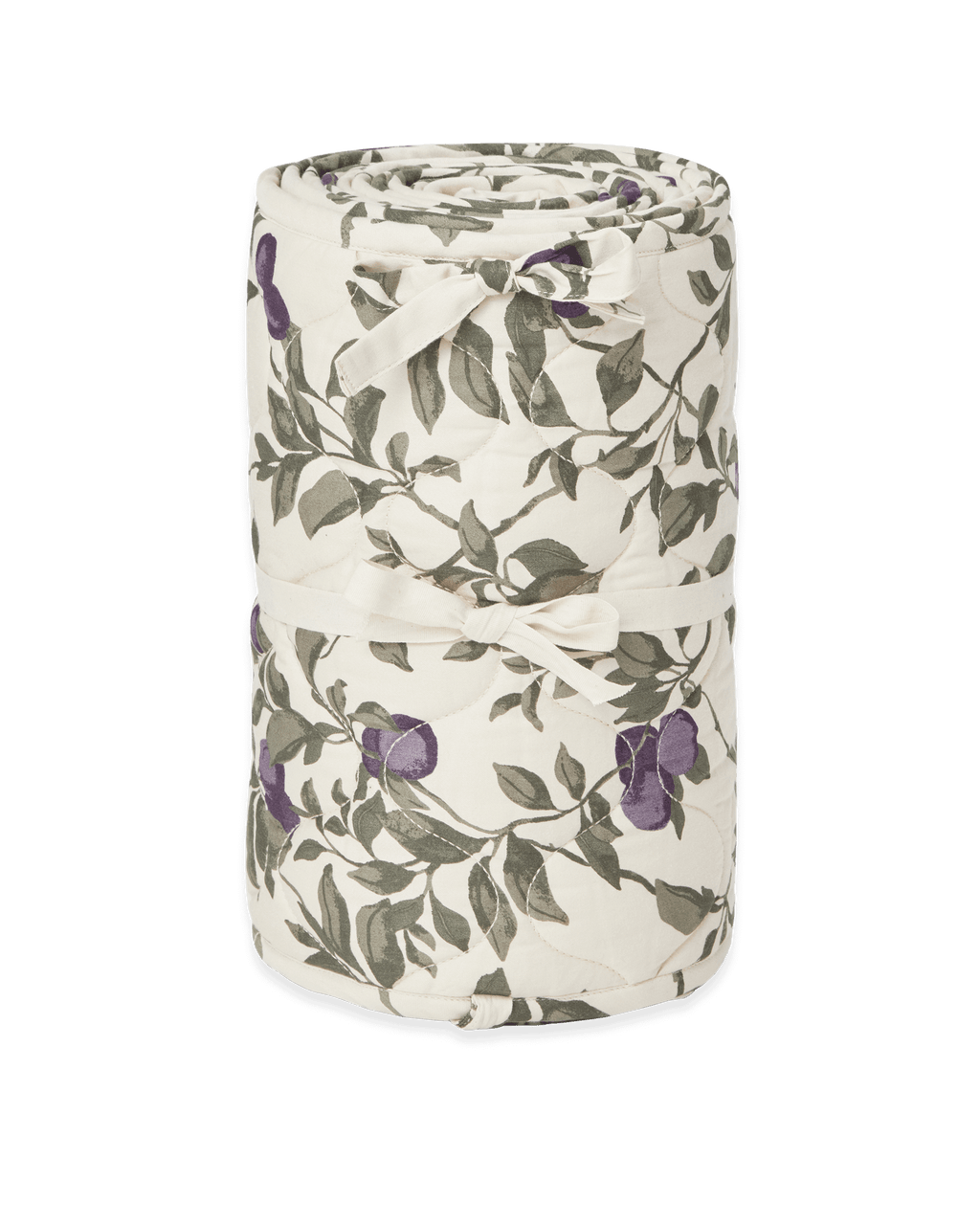 Satinquiltad spjälsängskant