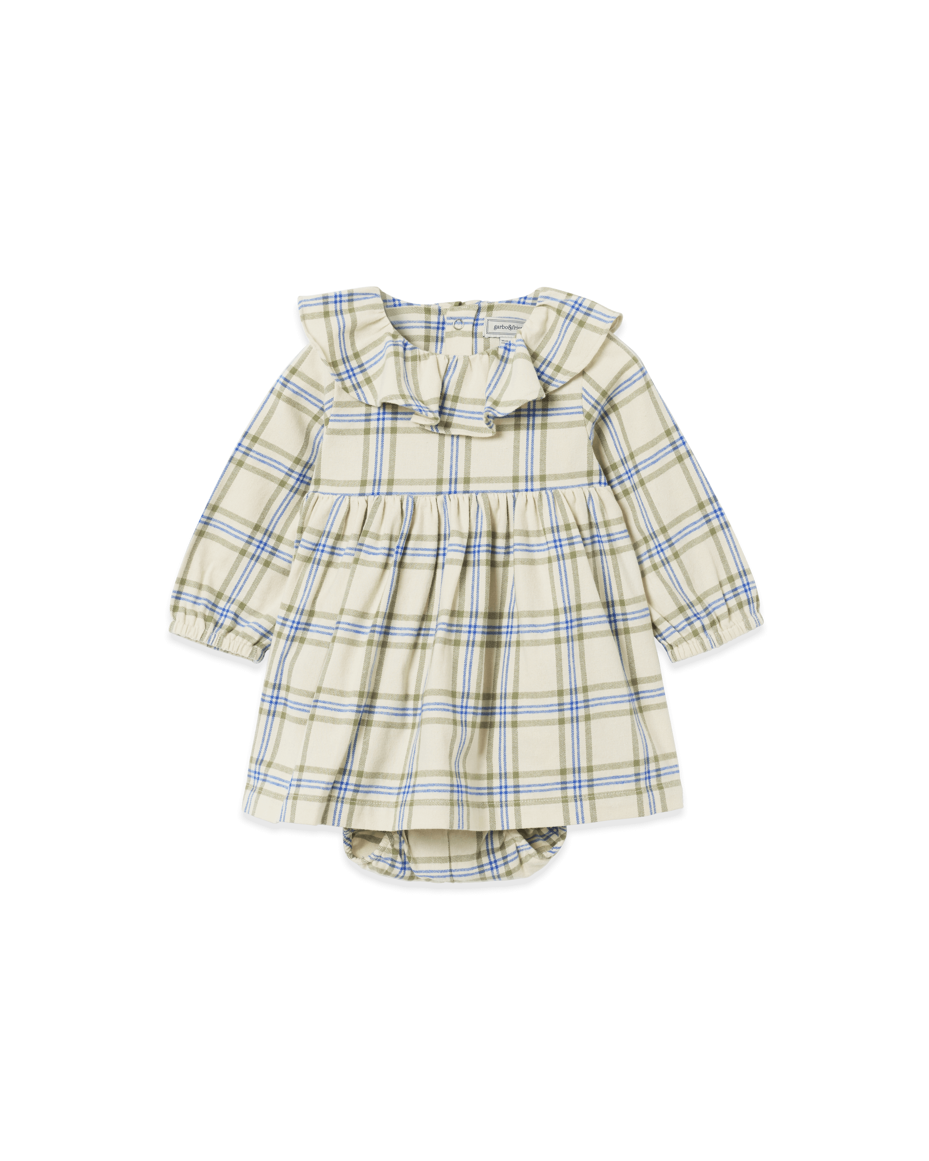 Flanelloverallklänning