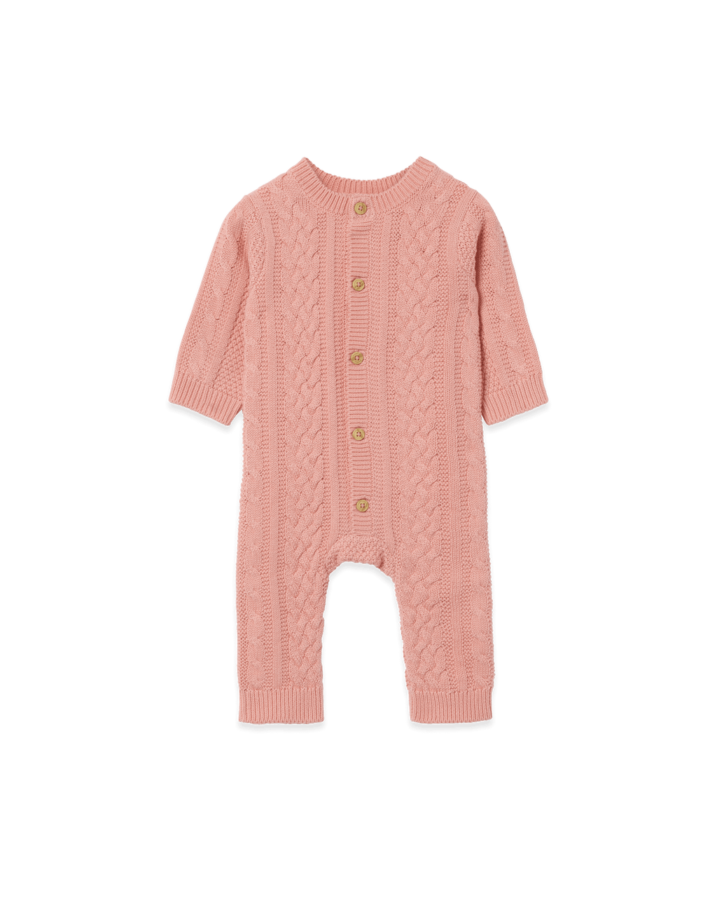 Kabelstickad onesie