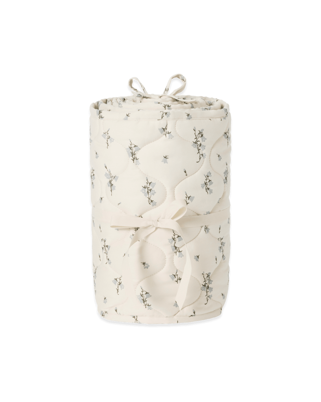 Satinquiltad spjälsängskant